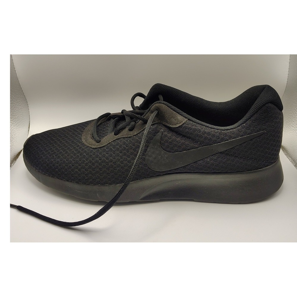 Nike Tanjun Triple Black Mens Running Shoes Sneakers 812654-001 Size 14 - Picture 10 of 10